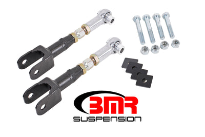 BMR 15-17 S550 Mustang Rear On-Car Adj. Rod Ends Toe Rods - Black Hammertone, performance car parts from DTX Performance
