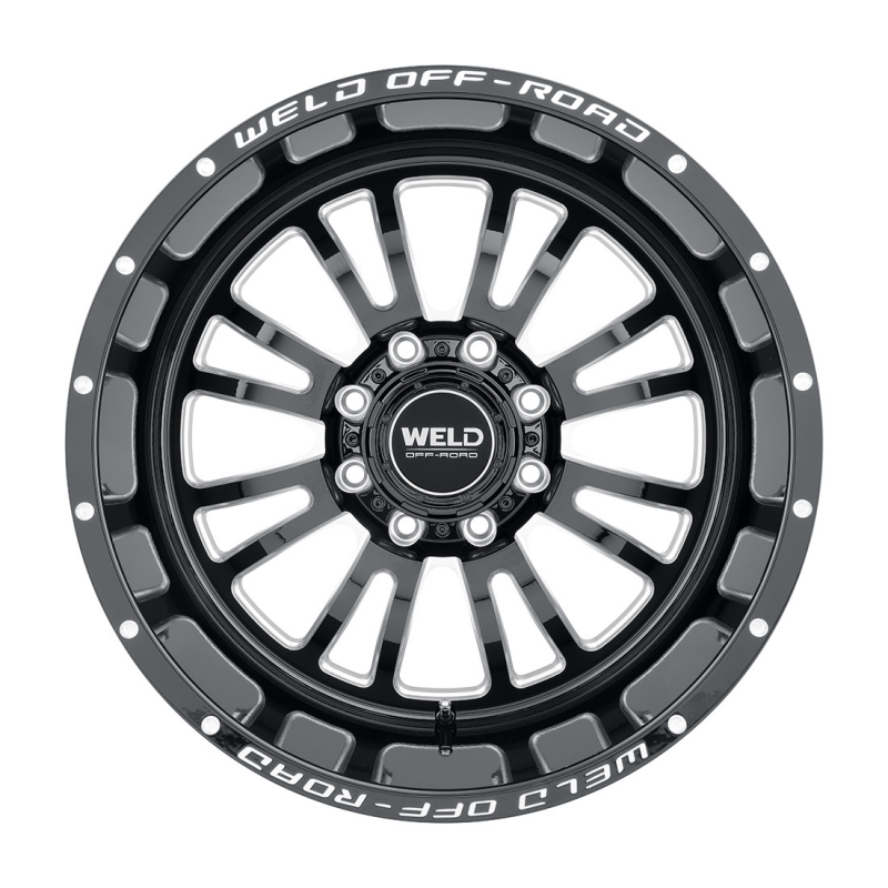 Weld Slingblade 20x10 / 8x165.1 / 4.75 BS / 125.1 HB - Gloss Black Milled - Non-BL Wheel