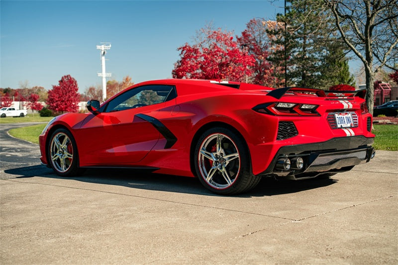 Corsa 20-23 Chevrolet Corvette C8 RWD 3in Valved Cat-Back Delete w/ NPP w/4.5in CF Polished Tips - DTX Performance