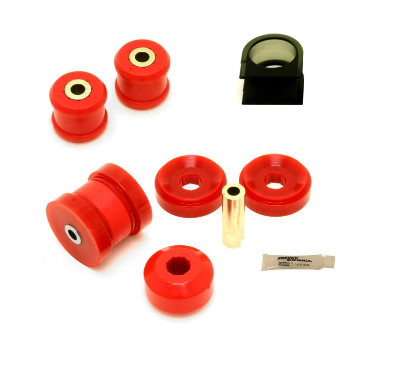 BMR 10-15 5th Gen Camaro Front Suspension Bushing Kit (BK008 BK018 BK019) - Black/Red - DTX Performance