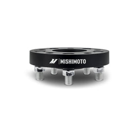 Mishimoto Wheel Spacers - 5x120 - 64.1 CB - M14 x1.5 - 25mm - BK for performance car parts and tuning upgrades.
