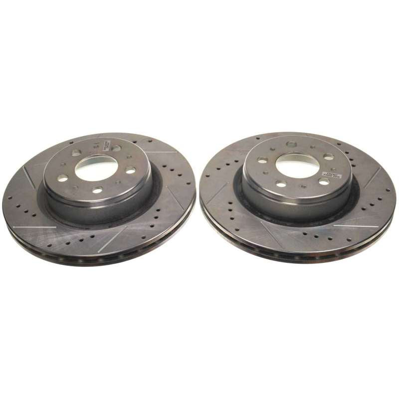 Power Stop 17-21 Tesla 3 Front Drilled & Slotted Rotor (Pair) - DTX Performance