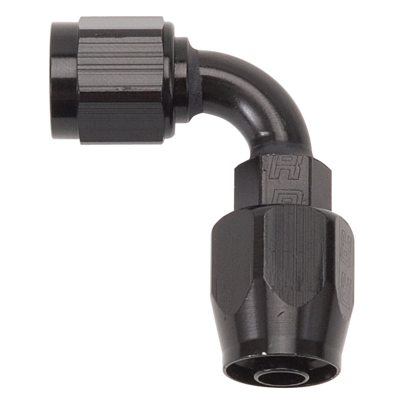 Russell Performance -10 AN Black 90 Degree Full Flow Hose End for high performance auto parts, DTX Performance