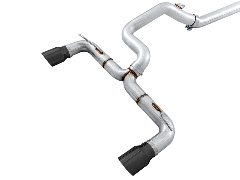 AWE Tuning Ford Focus RS Track Edition Cat-back Exhaust - Diamond Black Tips - DTX Performance