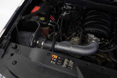 K&N 14-18 Chevrolet/GMC 1500 V8 5.3L/6.2L Performance Air Intake System in engine bay, high performance auto parts, DTX Performance shop