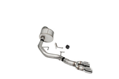 Corsa 2021-2025 Ford F-150 Regular Cab/6.5in Bed 5.0L V8 Xtreme Cat-Back Front of Tire Exit-Polished exhaust system.