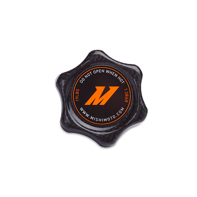 Mishimoto 1.3 Bar Rated Carbon Fiber Radiator Cap Small Import for high performance upgrades