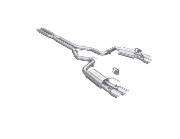 MBRP 2024+ Ford Mustang GT Armor Pro 3in Street Profile Catback Exhaust - Stainless Steel Tips, performance car parts, DTX Performance