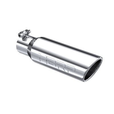 MBRP Universal Tip 3in O.D. Angled Rolled End 2 inlet 10 length for performance car parts by DTX Performance