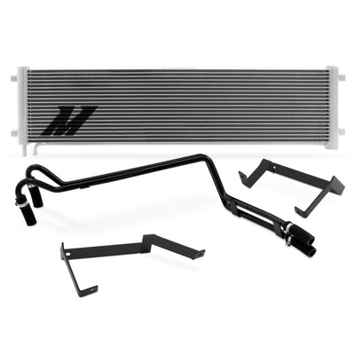 Mishimoto 11-16 Ford 6.7L Powerstroke Transmission Cooler Kit Silver for high performance car parts
