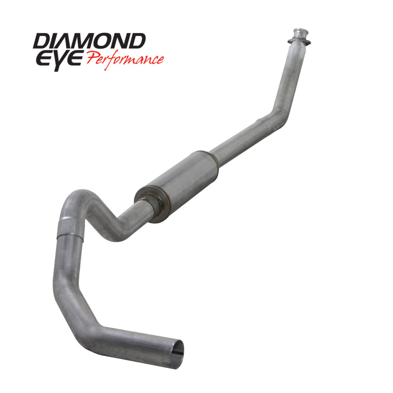 Diamond Eye KIT 4in TB MFLR RPLCMENT PIPE SGL AL: 98.5 - 02 DODGE CUMMINS 5.9L - DTX Performance