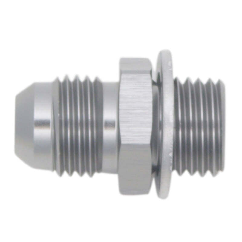 DeatschWerks 6AN Male Flare to M14 X 1.5 Male Metric Adapter  (Incl. Crush Washer) - Titanium - DTX Performance