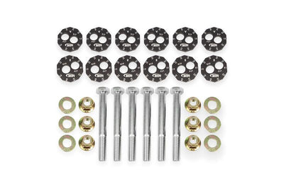 BMR 97-04 Chevrolet Corvette C5 Front & Rear Lower Control Arms Camber Bolt Kit - Black Anodized for performance car parts