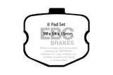 EBC Racing 06-13 Chevrolet Corvette Z06 (C6 w/Multi-Pad System) SR-11 Sintered Race Rear Brake Pads