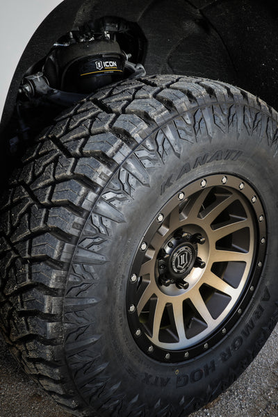ICON Compression 17x8.5 bronze wheel on SUV