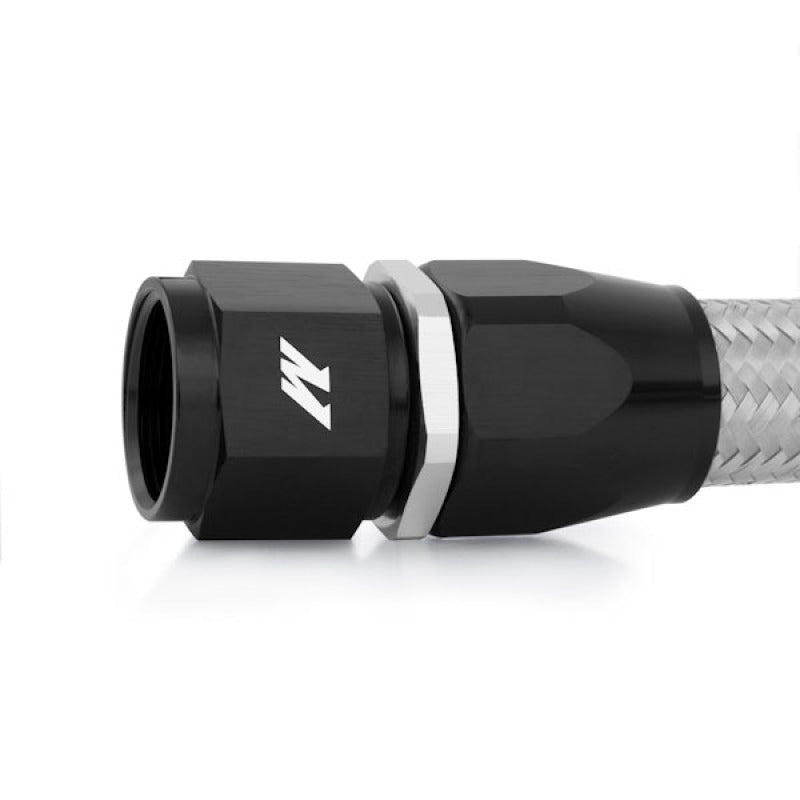 Mishimoto 3 Ft Stainless Steel Braided Hose w/ -10AN Fittings for performance car parts and upgrades.