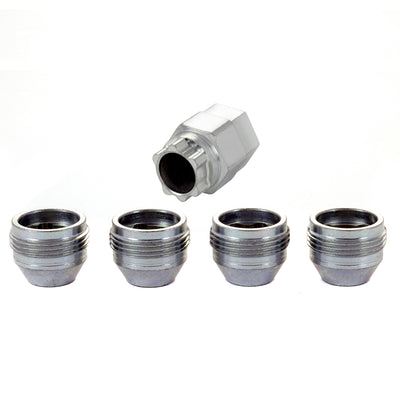 McGard Wheel Lock Nut Set - 4pk. (Under Hub Cap / Cone Seat) M12X1.5 / 19mm & 21mm Hex / .775in. L - automotive performance part