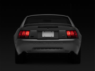Raxiom 96-04 Ford Mustang Excluding 99-01 Cobra Sequential Tail Light Kit (Plug-and-Play Harness) on Mustang rear view
