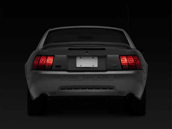 Raxiom 96-04 Ford Mustang Excluding 99-01 Cobra Sequential Tail Light Kit (Plug-and-Play Harness) on Mustang rear view