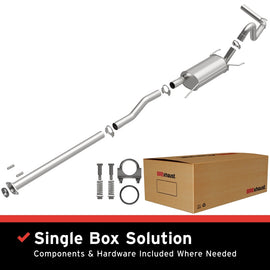 MagnaFlow BRE Exhaust Kit 05-12 Toyota Tacoma 4.0L with components and box, performance car parts by DTX Performance.