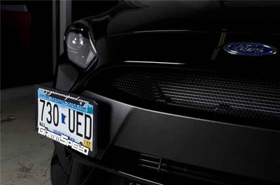 GrimmSpeed 2016+ Ford Focus RS License Plate Relocation Kit for performance car upgrades by DTX Performance.