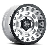 ICON Hammer Pro 17x8.5 / 5x5 / -6mm / 4.5in BS - Silver Machined