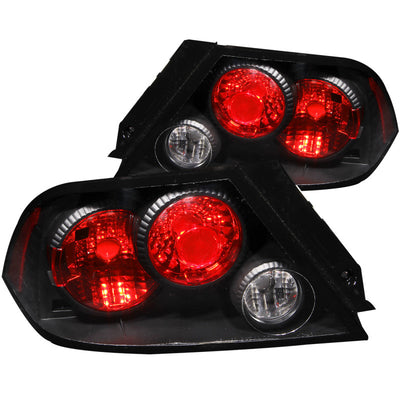ANZO 2002-2003 Mitsubishi Lancer Taillights Black, performance car parts