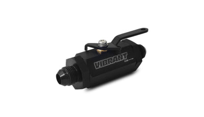 Vibrant -10AN to -10AN Male Shut Off Valve - Black for high performance car parts and tuning upgrades by DTX Performance, veteran owned shop