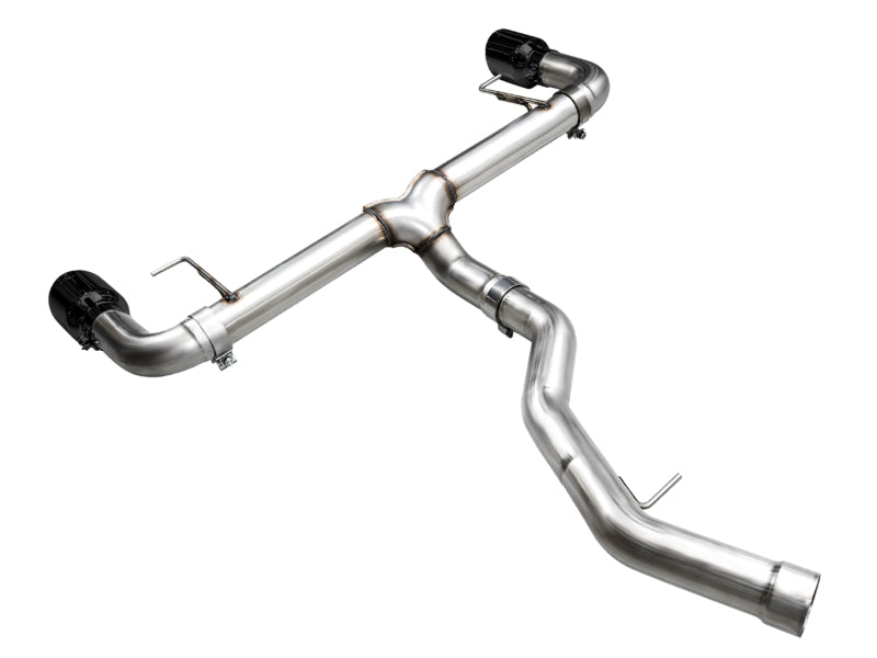 AWE 19-23 BMW 330i / 21-23 BMW 430i Base G2X Track Edition Axle Back Exhaust - Diamond Black - DTX Performance