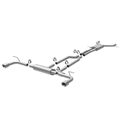MagnaFlow 07 Audi Q7 V8 4.2L Dual Split Rear Exit Stainless Cat-Back Perf Exhaust for performance car parts from DTX Performance.