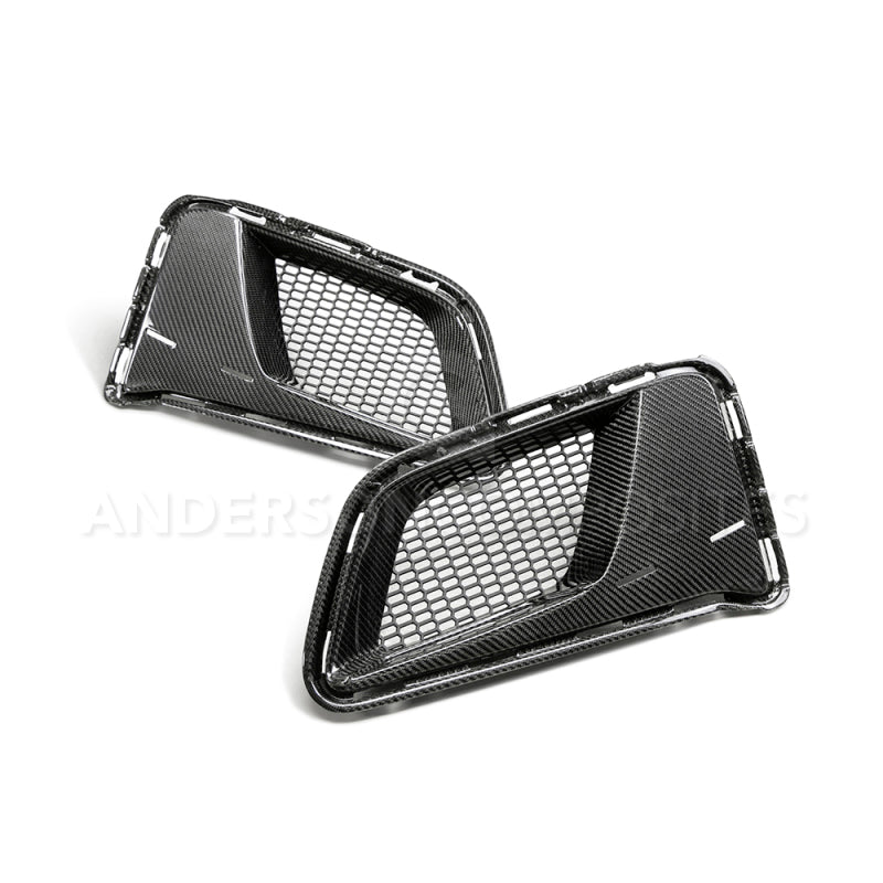 Anderson Composites 17-18 Chevrolet Camaro 1LE Carbon Fiber Type LE Air Duct Bezels - DTX Performance