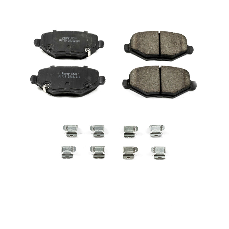 Power Stop 12-16 Chrysler Town & Country Rear Z17 Evolution Ceramic Brake Pads w/Hardware - DTX Performance