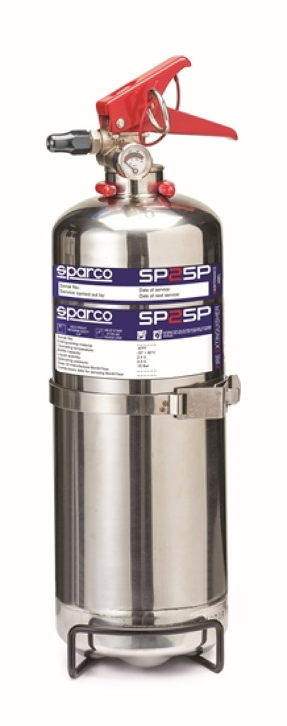 Sparco 2 Liter Handheld Steel AFFF for high performance car parts and tuning upgrades at DTX Performance, veteran-owned shop.