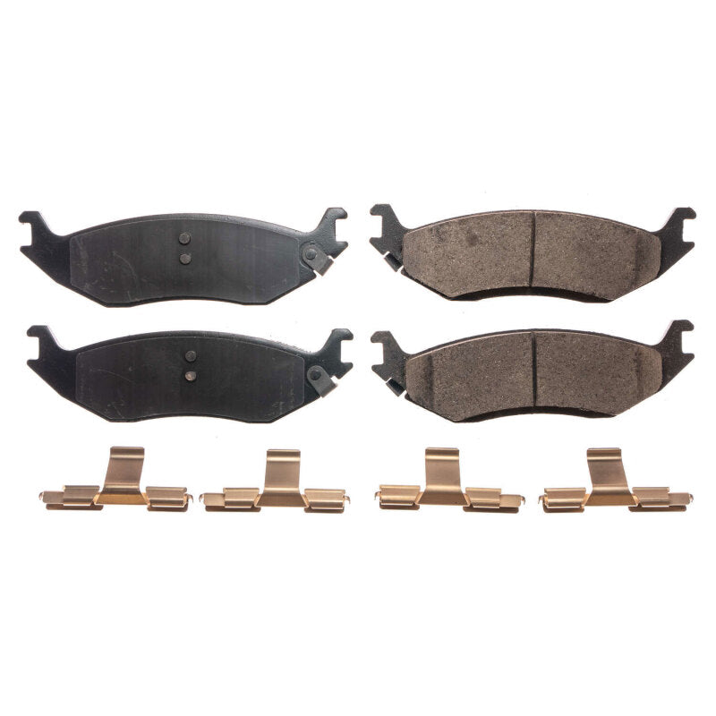 Power Stop 07-09 Chrysler Aspen Rear Z17 Evolution Ceramic Brake Pads w/Hardware - DTX Performance