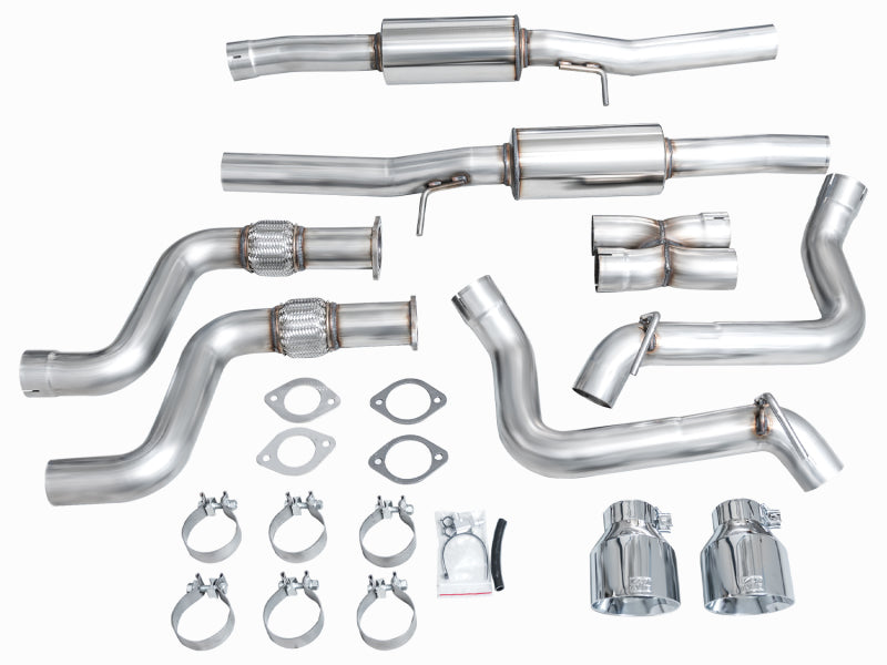 AWE 2023 Nissan Z RZ34 RWD Track Edition Catback Exhaust System w/ Chrome Silver Tips - DTX Performance