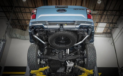 Magnaflow 2024 Ford Ranger Raptor Cat-Back Exhaust System installed for performance enhancement at DTX Performance