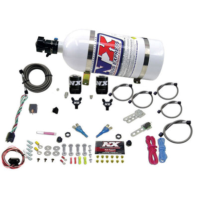 Nitrous Express 03-18 Nissan 350Z/370Z Dual Nozzle (35-150HP) w/10lb Bottle, performance upgrades for high performance auto parts