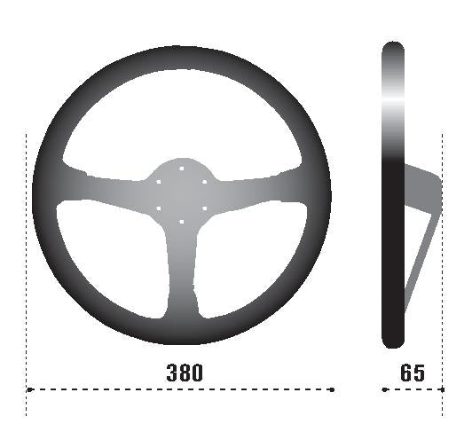 Sparco Steering Wheel 368 Suede Black, performance car parts, DTX Performance, high performance auto parts, steering wheel dimensions