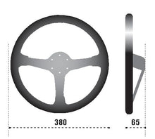 Load image into Gallery viewer, Sparco Steering Wheel 368 Suede Black, performance car parts, DTX Performance, high performance auto parts, steering wheel dimensions
