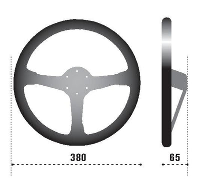 Sparco Steering Wheel 368 Suede Black, performance car parts, DTX Performance, high performance auto parts, steering wheel dimensions