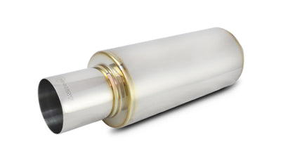Vibrant TPV Round Muffler (23in Long) premium performance car parts exhaust DTX Performance
