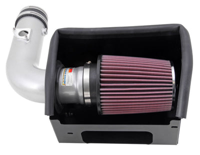 K&N 13 Subaru BRZ 2.0L / 13 Scion FR-S 2.0L Silver 69 Series Typhoon Intake for performance car parts