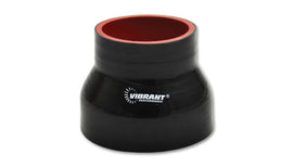 Vibrant 4 Ply Reinforced Silicone Transition Connector - 3in I.D. x 3.25in I.D. x 3in long (BLACK), performance car parts