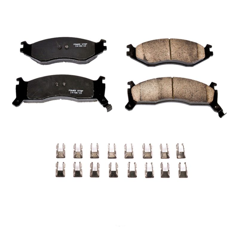 Power Stop 92-93 Chrysler Daytona Front Z17 Evolution Ceramic Brake Pads w/Hardware - DTX Performance