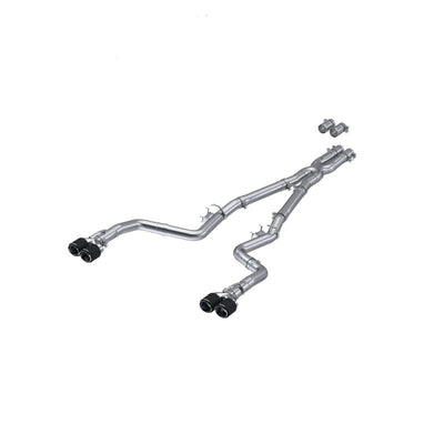 MBRP 15-Up Challenger 5.7 / 17-Up 6.2L/6.4L 3in Race Series Cat-Back w/ Quad Tips T304 Exhaust for performance car parts