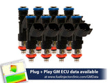 1000cc (100 lbs/hr at OE 58 PSI fuel pressure) FIC Fuel  Injector Clinic Injector Set for LS2 engines (High-Z)