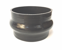 Load image into Gallery viewer, Silicone Hump Hose 4.25 Inch Black for performance car tuning by DTX Performance, ideal for engine upgrades and cold air intake systems.