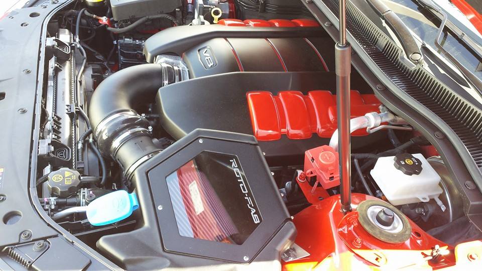 2014-15 Chevrolet SS Sedan Cold Air Intake With Oiled Filter from DTX Performance, enhances engine performance for high performance cars.