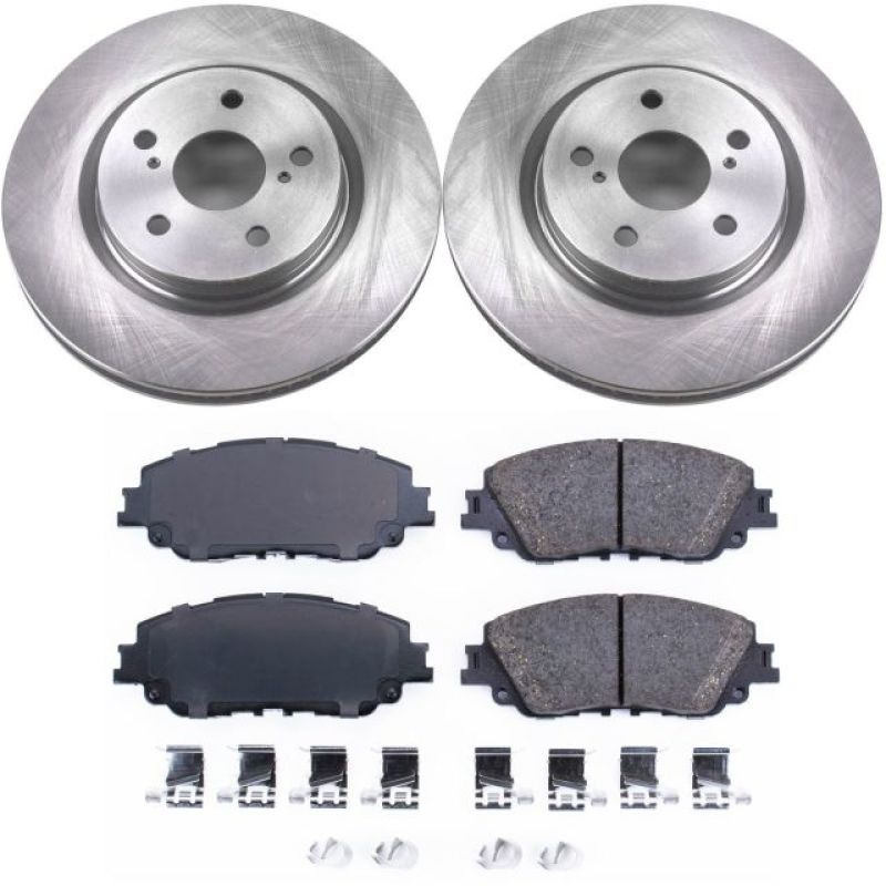 Power Stop 2019 Toyota Avalon Front Autospecialty Brake Kit with ceramic pads and rotors, ideal for high performance brakes and upgrades.