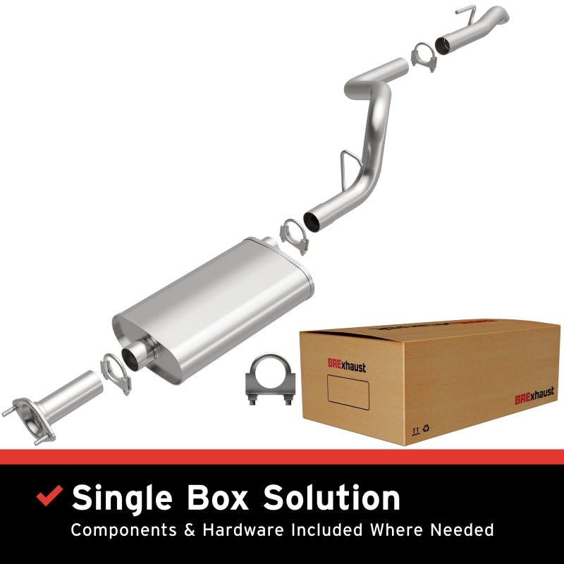 MagnaFlow BRE Exhaust Kit 96-01 Jeep Cherokee - full exhaust system displayed with box packaging, ideal for performance upgrades.